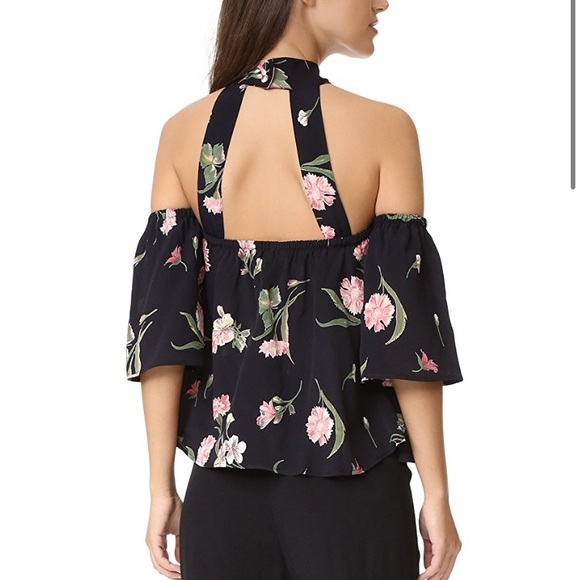 Flynn Skye Off The Shoulder Rose Top With Choker - Picture 2 of 2